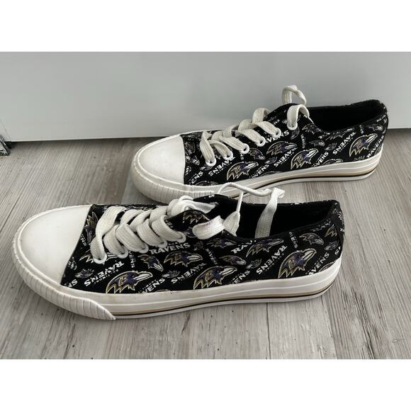 FOCO Women's size 8 NFL Baltimore Ravens. Sneakers- Gym shoes. - Picture 3 of 8